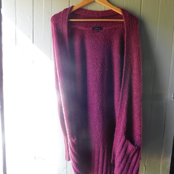 🦔🐾 Forks Girl Raspberry Cardigan🦔🐾 - Picture 1 of 14